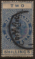 NZ 1915 2/- Blue QV Official U SG O85 RZ117 - Servizio