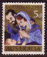 ⭐1965 - Australia Christmas Noel 'NATIVITY' - 5d Stamp FU⭐ - Used Stamps