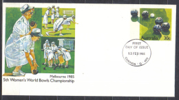 Australia  Cover With Printed Stamp -  Women Bowling Championship 1985 , Cancelled - Bowls