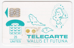 WF1A - Carte Des Iles / Leu Vert - SC 5 - 25 U - Sup - Wallis E Futuna