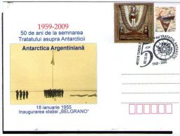 Antarctic Treaty - 50 Years. "Belgrano" Argentinian Antarctic Station(inauguration). Turda 2009. - Antarctic Treaty