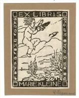 Ex Libris Bookplate Marie Kleine Kind Vögel #21 - Exlibris