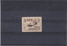 Oiseaux - Cigogne - Lettre - Espagne - Timbre De 1938 * - MH - émission Patrotique Nerja - Malaga - Eilbriefmarken