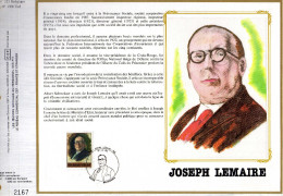 Feuillet Tirage Limité CEF 323 199 2047 Joseph Lemaire Ministre D'état - 1981-1990