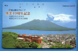 Japan Japon Télécarte Telefonkarte Phonecard - Mountain Berg Vulkan Volcan - Vulkanen