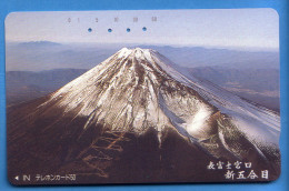 Japan Japon Télécarte Telefonkarte Phonecard - Mountain Berg Vulkan Volcan - Vulkane