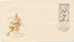 Czechoslovakia / First Day Cover (1964/03), Praha 1 (b) - Theme: World Handball Championship 1964 - Handball