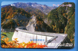 Japan Japon Télécarte Telefonkarte Phonecard -  Damm Staudamm - Montagnes