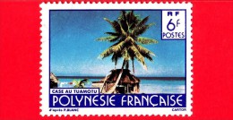 POLINESIA FRANCESE - 1979 - Usato  - 1979 - Paesaggi - Turismo - Case Au Tuamotu - 6 - Used Stamps