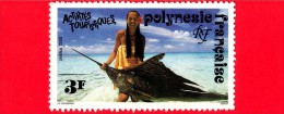 POLINESIA FRANCESE - 1992 - Turismo - Pesca - Fishing - 3 - Usati