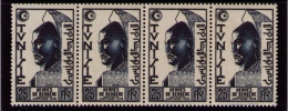 Bande De 4 Timbres Neufs, Tunisie, Hermès De Berbère, 25 F, 1951 - Ungebraucht