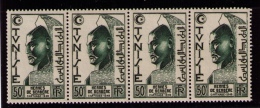 Bande De 4 Timbres Neufs, Tunisie, Hermès De Berbère, 50 F, 1951 - Nuovi