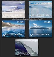 ROSS Dependency -2012 - Paysages Antarctic, Glaciers, Lacs - 5v Neufs*** // Mnh Set - Nuevos