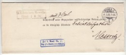 POLAND / GERMAN ANNEXATION 1900 L ETTER  SENT FROM  POZNAN TO MIEDZYRZECZ - Briefe U. Dokumente
