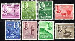 MAURITIUS KGVI HEAD SET OF 8 MLH 1938 SG276-87 READ DESCRIPTION !! - Maurice (...-1967)