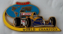 Pin´s  RENAULT F1 WORLD CHAMPION 93 CANON  Double Moule.Top Qualité Zamak - F1