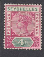Seychelles 1892  4c  SG10  MH - Seychelles (...-1976)