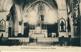 Joyeuse  (Ardèche)  Intérieur De L'Eglise  Cpa - Joyeuse