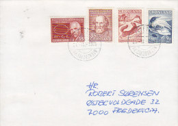 Greenland Deluxe RODEBAY Pr. JACOBSHAVN 1969 Cover Brief Denmark Niels Bohr (Cz. Slania) Bird Vogel Oiseau Fuchs Fox - Postmarks