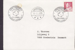 Greenland JACOBSHAVN Rodebay 1970 Cover To FREDERICIA Denmark König Frederik IX. Stamp (Cz. Slania) Dog Hund Chien - Storia Postale