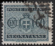 Italia - Segnatasse Con Nuovo Stemma (senza Fasci) - Senza Filigrana: 60 C. Ardesia  (n° 80) - 1945 - Taxe