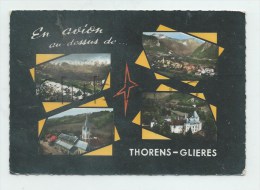 Thorens-Glières (74) : 4 Vues Aériennes Générales En 1974  GF. - Thorens-Glières