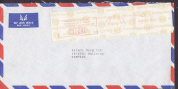 Great Britain Airmail Par Avion "DU PONT" BRISTOL Meter Stamp Cover To BALLERUP Denmark - Covers & Documents