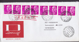 Spain DAMFFI Decoracion - Muebles Deluxe CASTELLON De La Plana 1974 Cover Letra 8x Franco Stamps URGENTE - Cartas & Documentos