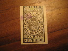 1894 / 1895 Fiscal Tax Due Revenue Spain Colonies Area España USA - Cuba (1874-1898)