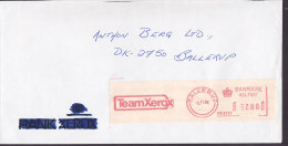 Denmark "TEAM XEROX" BALLERUP 1987 Meter Stamp Cover Brief - Machines à Affranchir (EMA)