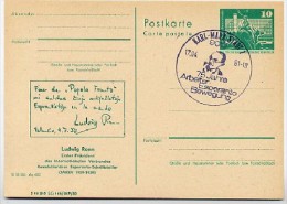 DDR P79-11-81 C146 Postkarte ZUDRUCK Esperanto Ludwig Renn Karl-Marx-Stadt Sost.1981 - Cartoline Private - Usati