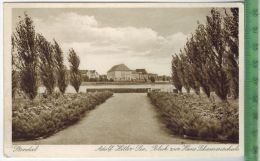 Stendal, A. Hitler-See, Blick Zur Hans Schemmschule 1943 , Verlag: ----,  FELD- POSTKARTE Ohne Frankatur. Mit  Stempel - Stendal