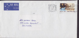 New Zealand Airmail Par Avion Deluxe TAURANGA FASTPOST 1997 Cover To BALLERUP Denmark Explorer Abel Tasmania & Ship - Corréo Aéreo