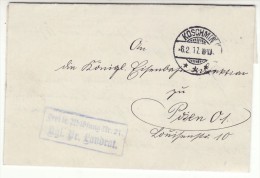 POLAND / GERMAN ANNEXATION 1917  LETTER  SENT FROM  KOZMIN TO POZNAN - Cartas & Documentos