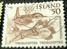 Iceland 1981 Bird Wren 50Aur - Used - Oblitérés