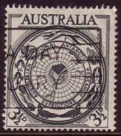 1954 - Australian Antarctic Research 3.5d EMBLEM Stamp FU - Usados