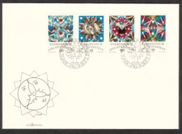 C01639 - Liechtenstein / First Day Cover (1977) 9490 Vaduz: Zodiac Signs (Fish, Ram, Bull, Twins) - Astrologie