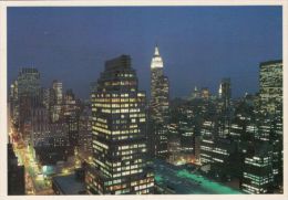 CPA NEW YORK- EMPIRE STATE BUILDING, PANORAMA BY NIGHT - Empire State Building