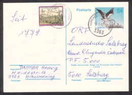 C01644 - Austria / Postal Stationery (1992) 3363 Ulmerfeld-Hausmening; Motive: White Stork (Ciconia Ciconia) - Cigognes & échassiers