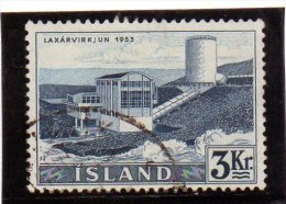 B - 1956 Islanda - Centrale Di Laxa - Used Stamps