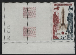 St Pierre Et Miquelon 1970 MNH Sc C45 34fr Geisha, Rocket, Margin Copy - EXPO '70 - Nuevos