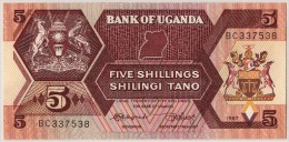 [#303235] Ouganda, 5 Shillings Type 1987 - Uganda