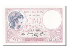 Billet, France, 5 Francs, 5 F 1917-1940 ''Violet'', 1939, 1939-10-05, SPL - 5 F 1917-1940 ''Violet''