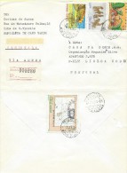 TIMBRES - STAMPS - LETTRE RECOMMANDÉ POUR PORTUGAL - CAP VERT / CAPE VERDE - TIMBRES DIVERS - Kap Verde