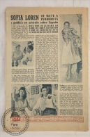Old 1950s Spanish Magazine -  Article About Sofia Loren - Riviste