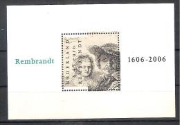 ** 2006 OLANDA SHEET  MNH REMBRANDT ART  FOGLIETTO  NUOVO  ARTE - Rembrandt