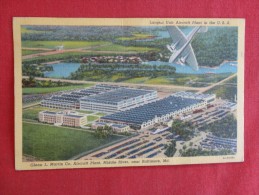 Glen L Martin Aircraft Plant Middle River  Near Baltimore   1949 Cancel  Ref 1274 - Baltimore
