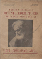 C1390 - Suppl. OSSERVATORE ROMANO 1937/LETTERA ENCICLICA DIVINI REDEMPTORIS DEL SANTO PADRE PIO XI COMUNISMO - Religion