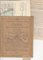 C1447 - MAP - CARTA ZONE TURISTICHE D´ITALIA T.C.I. - NAPOLI - VESUVIO - CAMPI FLEGREI - ISCHIA Anni ´20 - Topographische Karten