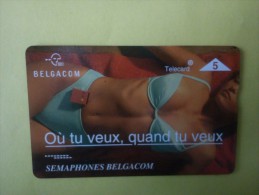 P 476 Semaphone Belgacom Women (Mint,Neuve)Catalogue 72  Euro Rare ! - Sin Chip